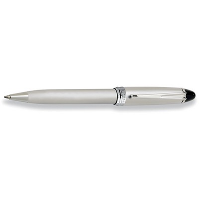 Luxury Line Aurora Ipsilon Silver All Chrome Cap & Barrel Satin Finish Ballpoint