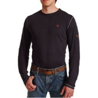 FR Polartec® Base Layer Long Sleeve Black Shirt