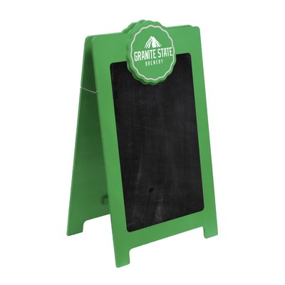 A-Frame Sidewalk Sign w/Round Header