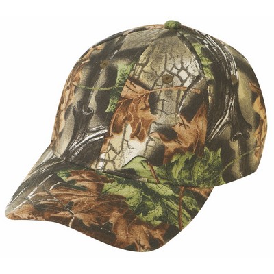 Low Crown Constructed 6 Panel Superflauge Camo Twill Cap