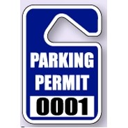 Custom Spot Color Parking Permit (2" X 3½")