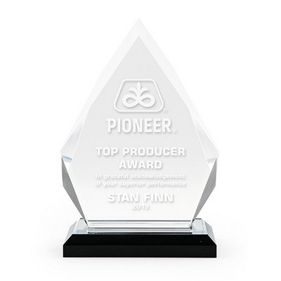 8¾" Tall Silver Diamond Acrylic Award