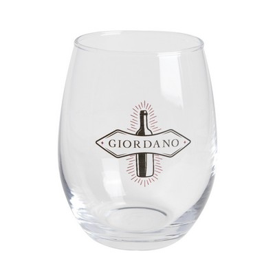 9 oz. Tulip Stemless Wine Glass (2 Color Imprint)