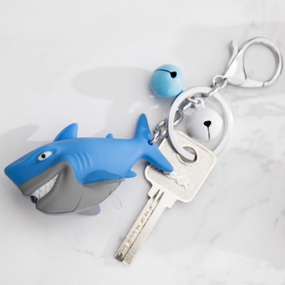 Shark LED Sound Keychain