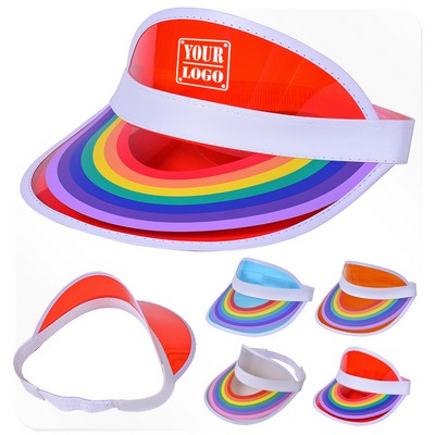 Rainbow PVC Sun Hat