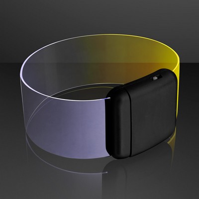 White/Yellow Light Up Magnet Bracelets - BLANK