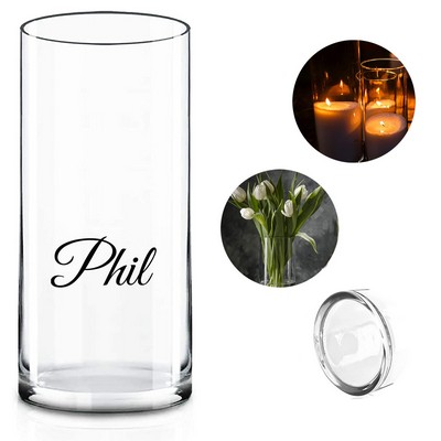 Clear Glass Cylinder Vase