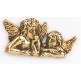 2 Cherubs Stock Casting Lapel Pin