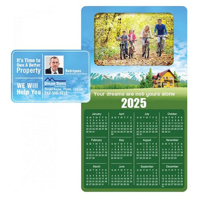 4x7 Calendar Picture Frame Shape Full Color Magnets 20 mil