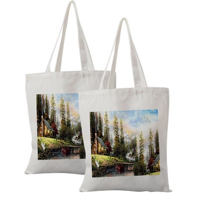 Cotton Canvas Tote Grocery Bag