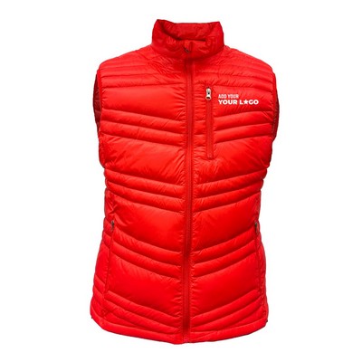 Polar Full Zip Chevron Puffer Vest