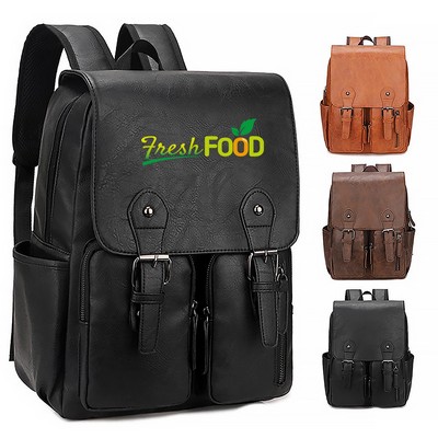 Leather Casual Backpack