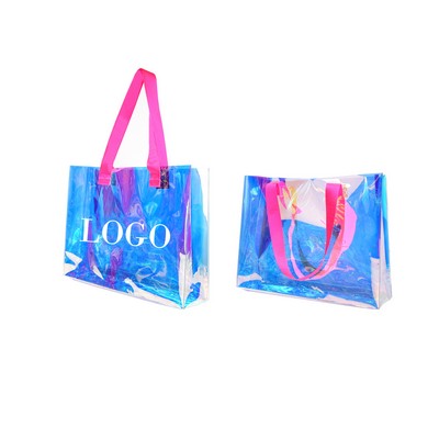 Iridescent PVC Transparent Tote Bag