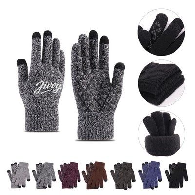 Touch Screen Knitted Gloves Men Women Thicken Anti-slip Warmer gloves