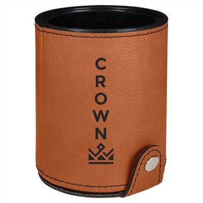 Rawhide Laserable Leatherette Dice Cup with 5 Dice