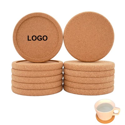 Round Lip Cork Coaster