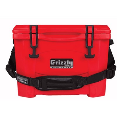 Grizzly 15 Quart Cooler in Red