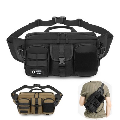 Tactical Large Fanny Pack Waist Pack Crossbody Sling Bag