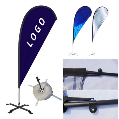 8' Portable Single Reverse Teardrop Kit W/Cross Base