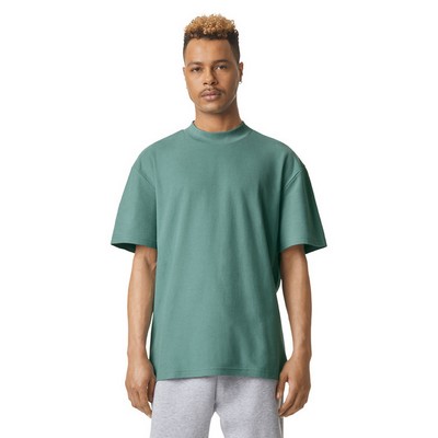 American Apparel Unisex Mockneck Pique T-Shirt