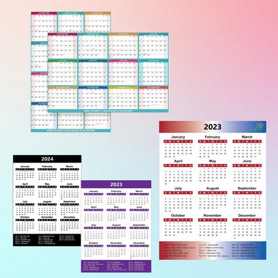 2024 Custom Full Color Calendar Fridge Magnet