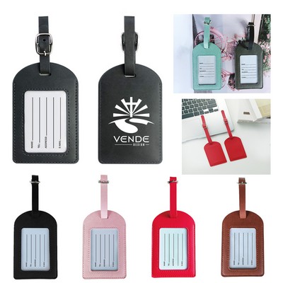 PU Leather Luggage Tag