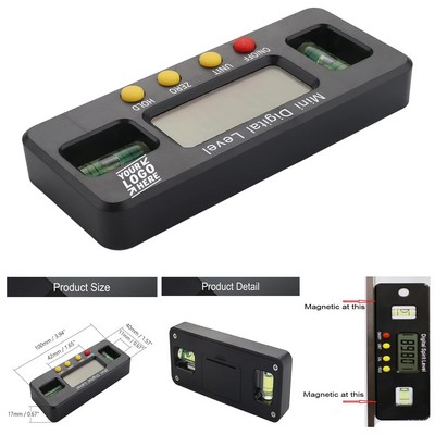 Magnetic Torpedo Level Tool Digital Carpenter Beam Spirit Level