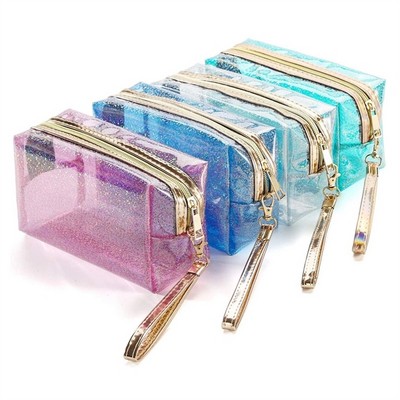 Clear PVC Waterproof Cosmetic Bag For Travel