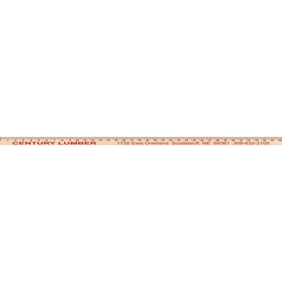 Clear Lacquered Yardstick (1/4" Thick)