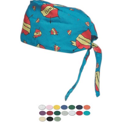 Printed Scrub Cap