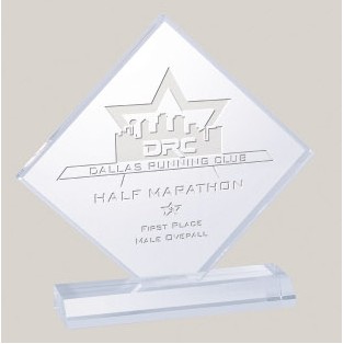 5" Square Diamond Acrylic Award