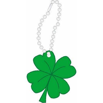 Four Leaf Clover Promotional Line Key Chain w/ Black Back (8 Square Inch)