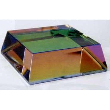 Crystal Beveled Rainbow Base (3"x3"x1")