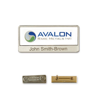 Rectangular Printed Nametag