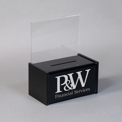 Acrylic Suggestion Box w/Message Header