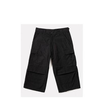 Black 6-Pocket 3/4 B.D.U. Pants (XS to XL)