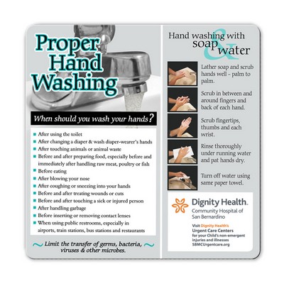 Health & Safety Proper Hand Washing Magnet