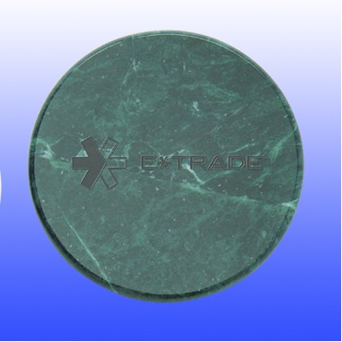 Green Marble Round Coaster.