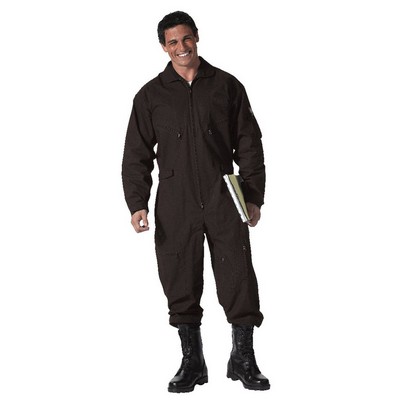 Adult Black Long Sleeve Flightsuit (5XL)