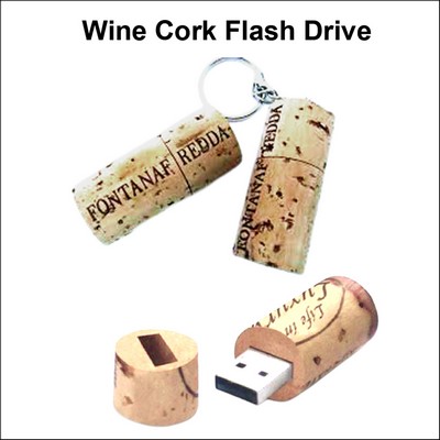 Wine Cork Flash Drive- 4 GB Memory