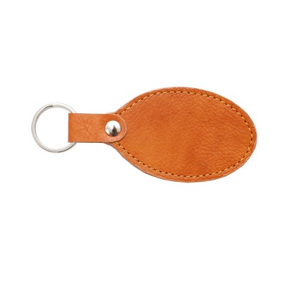 Ashlin® Designer British Tan Bernicia Oval Key Fob