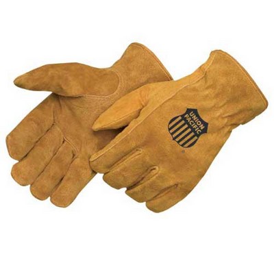 Pile Lined Bourbon Brown Split Cowhide Driver Glove