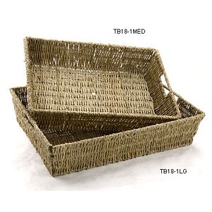 Rope Rectangle Storage Tray/Gift Basket w/Medium Wire Frame