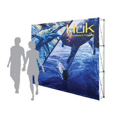 Pop-Up Fabric Display - Straight Wall With No Wrap Around (10'x8')