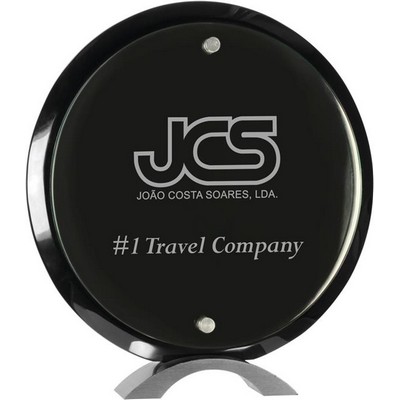 Floating Black Acrylic Stand-up - 10" Round