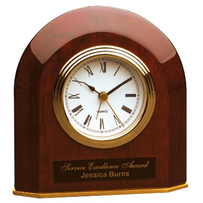 Rosewood Domed Clock