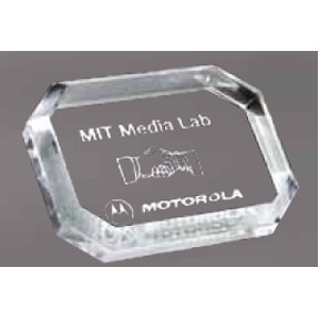 Clear Acrylic Rectangle Paperweight