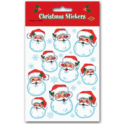 Santa Face Plus Pak Stickers