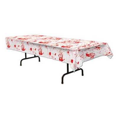 Bloody Handprints Table Cover