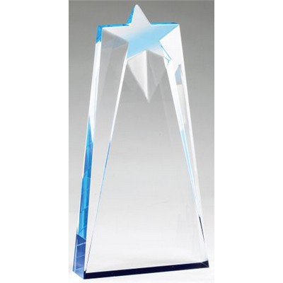 Star Acrylic Award Series, Blue, Large (4-1/2"x9"x1-1/4")